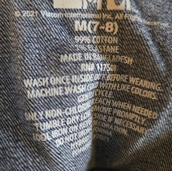 Kids Denim Jacket girls Mtv size 7/8 - Picture 3 of 5